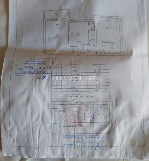 Etaj 2-Oancea Esplanada -2 Camere Decomandat 56mp-bloc 87' - 5