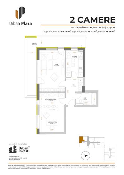 Apartament 2 camere de inchiriat - 1