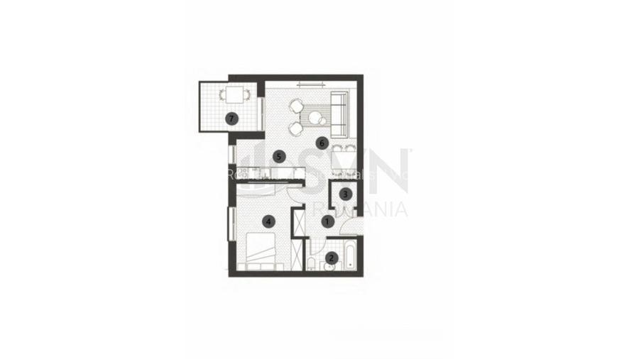 REA1026489 Apartament 2 camere Barbu Vacarescu Floreasca - 2