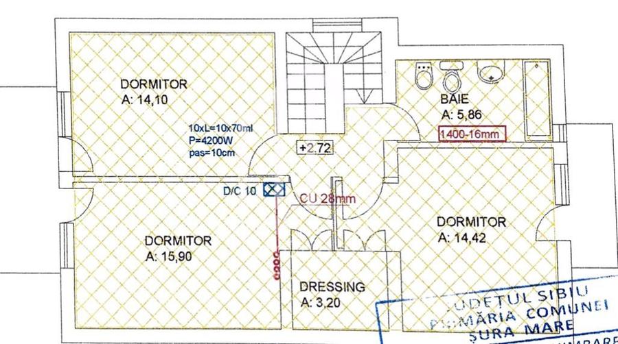 Casa individuala de vanzare in Sibiu, zona retrasa, cu 4 camere, 186mp - 2