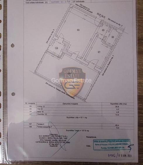 2 camere Tomis Park, plus terasa 108 m utili mobilat si utilat, etaj 1/8 - 8
