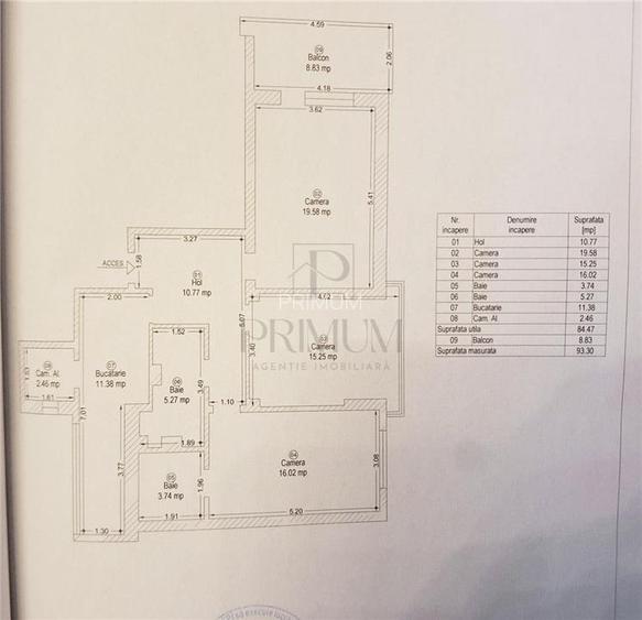 ULTRACENTRAL - 3 cam - Spatios - Decomandat - Terasa - Renovata - Etaj Intermedi - 18