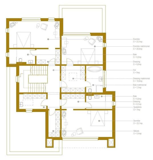Vila minimalista si insorita | 2 garaje | 959mp teren - 2
