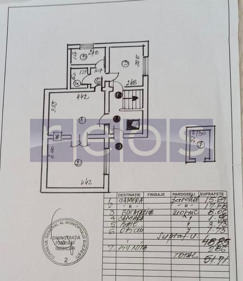 VANZARE APARTAMENT 2 CAMERE 49MP PIATA MUNCII DECEBAL CENTRALA PROPRIE - 12