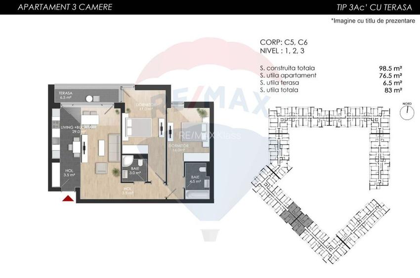 Apartamente de 3 camere de vanzare in zona Chitila - 5