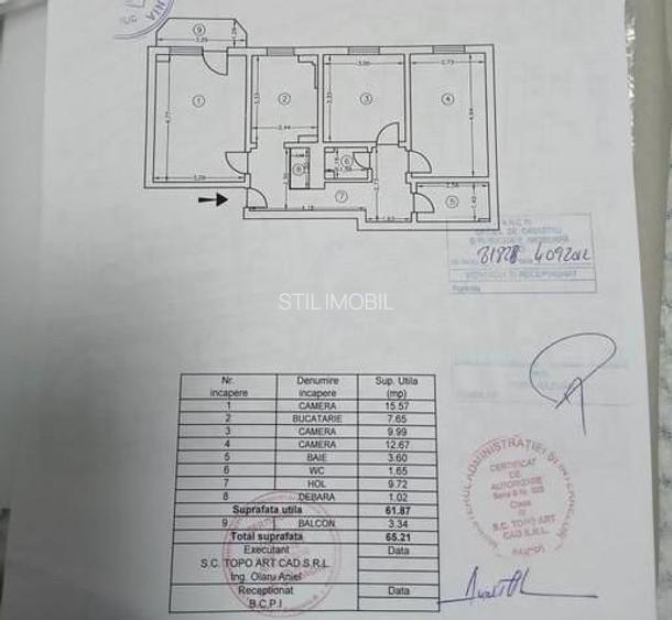 Apartament 3 camere, Păcurari, 2 băi, Mobilat & utilat 135.000 EUR - 8