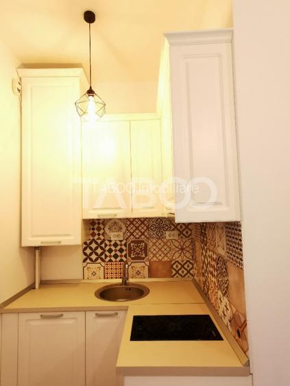 Garsoniera de inchiriat mobilata utilata  modern55 mpu central Sibiu - 5