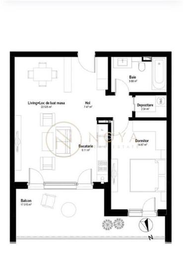 Apartament cu 2 camere de vanzare in Pipera si parcare - 7