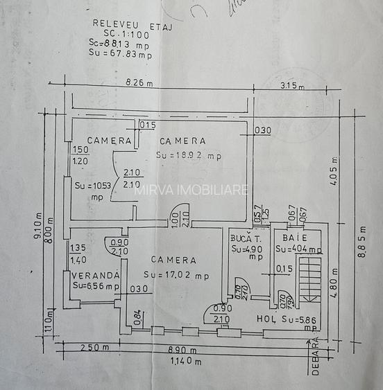 Casa P+1E+M, cu 5 camere în Cantacuzino – ideală birouri sau locuință - 53