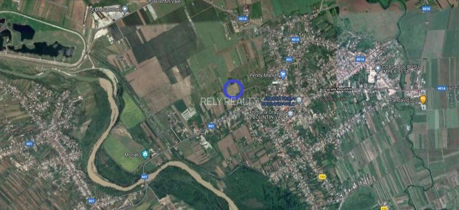 Vanzare teren intravilan, Bolintin Vale, 5.000 mp, 20 EUR  mp, comision 0% - 3
