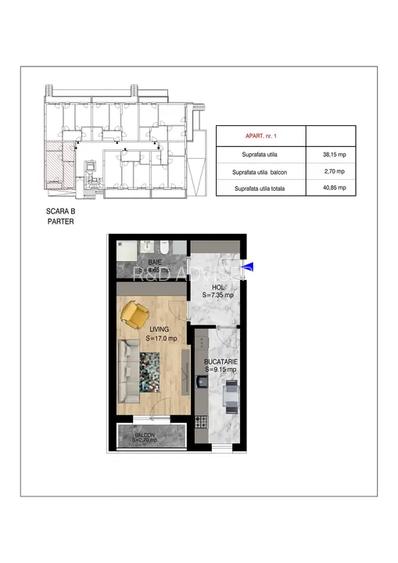 Garsoniera decomandata bloc nou zona  Theodor Pallady Nicolae Teclu - 2