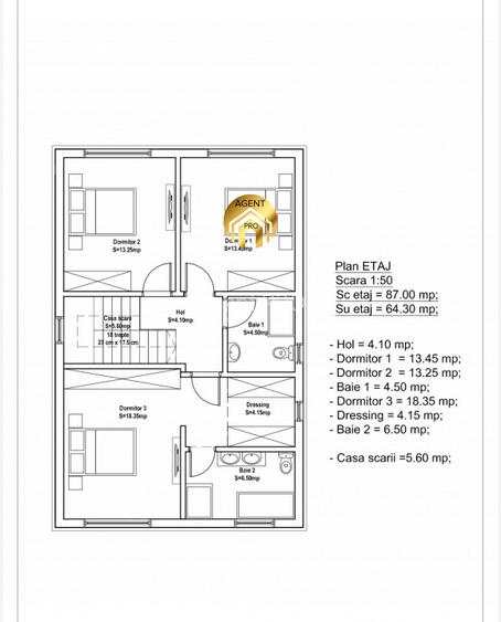 Vila Individuala 4 camere - Complex Nou - Calitate Premium! Otopeni Odaile - 8