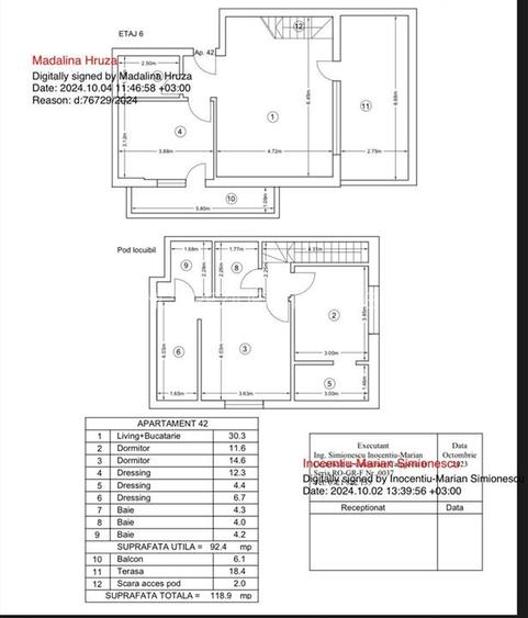 APARATORII PATRIEI | Penthouse 3 camere-119 mp - 15