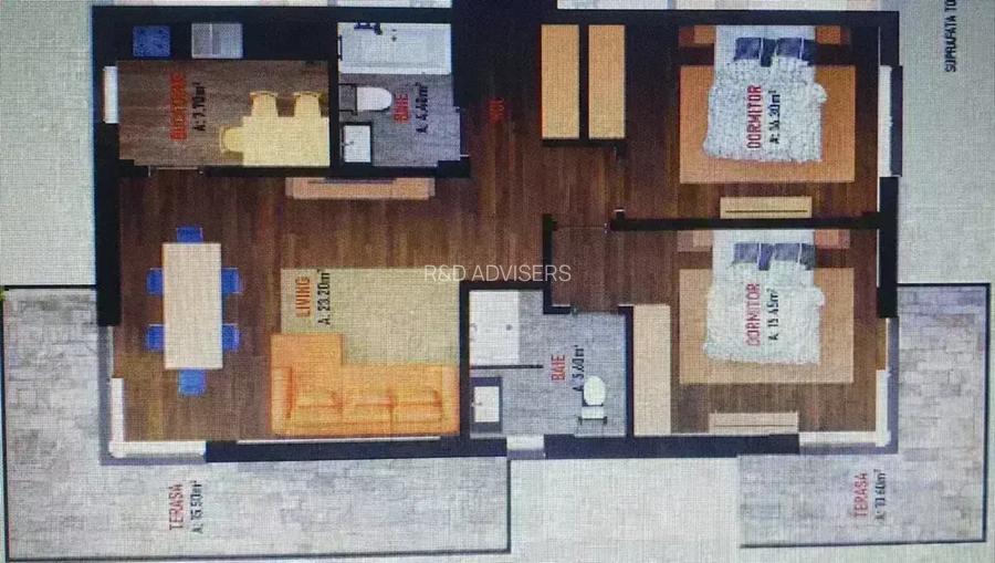 Apartamente De Vanzare 3 Camere Dobroiesti | Rate Dezvoltator - 3