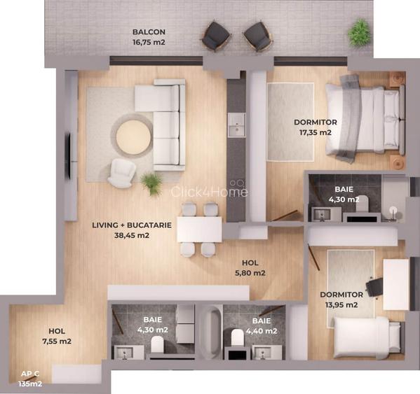 Apartament finalizat în Residence5, lângă pădurea Băneasa și școlile private - 1