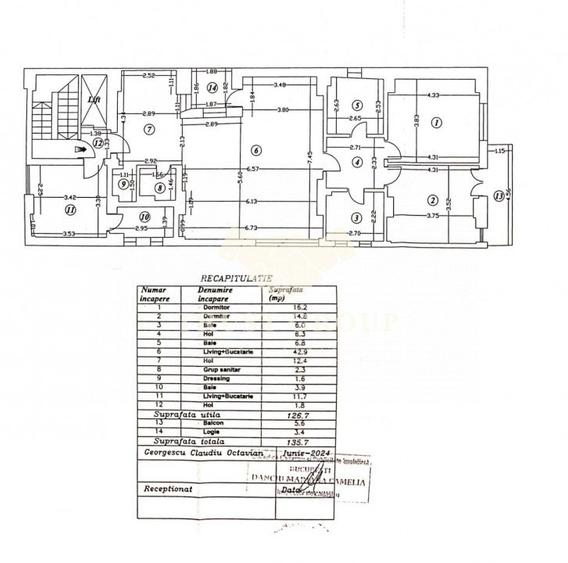 Apartament 4 camere Aviatorilor | Imobil 2024 | Loc de parcare - 23