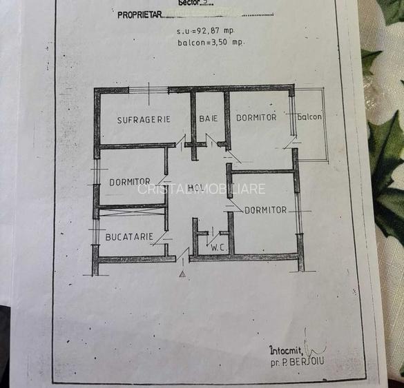 Apartament 4 camere 97 mp, decomandat, bloc 1989, Sebastian - 6