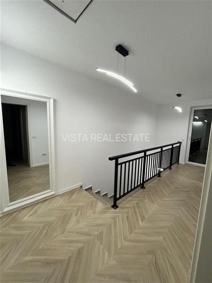 Casa de inchiriat Stupini, mobilata/utilata, P+1+M, 2 dormitoare, teren 300mp, z - 7