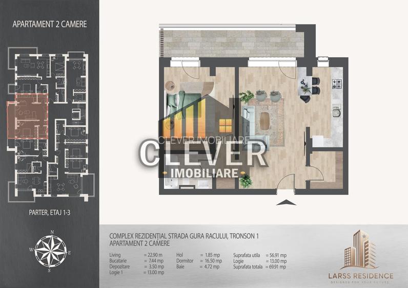 Apartament 2 camere Pallady | 8 min metrou Nicolae Teclu - 1