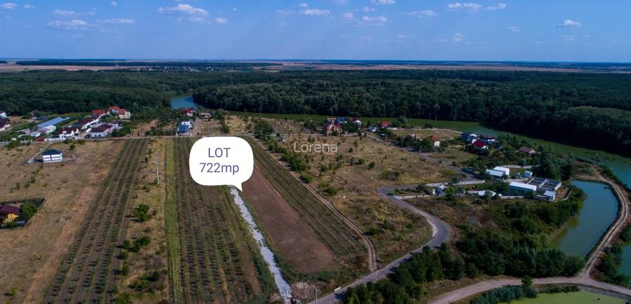 Vanzare teren cu UTILITATI in Branesti langa LAC si PADURE - str Lotusului - 2