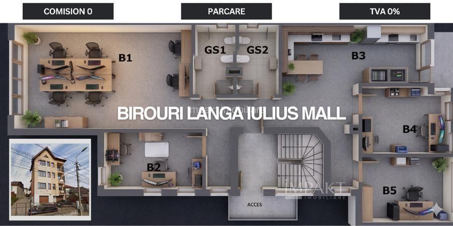 Spatiu de birouri parter langa Iulius Mall, parter, cu 2 locuri parcare - 31