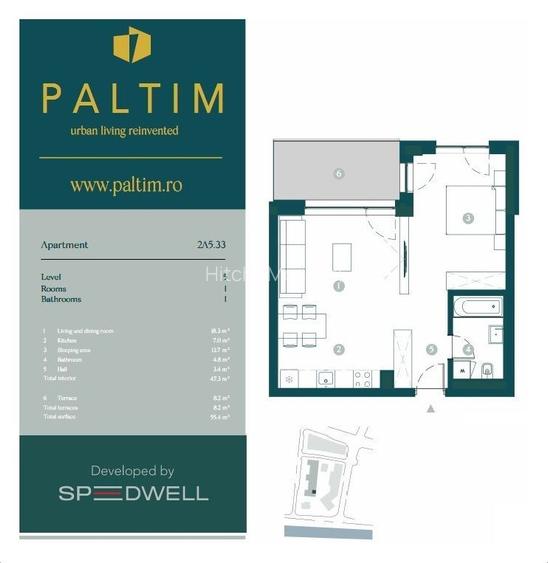 Apartament 2 camere - vanzare PALTIM - COMISION 0% - 1
