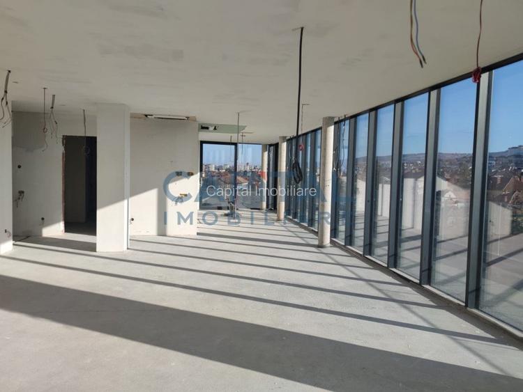 Penthouse 134mp, terasa circulara, 2 locuri parcare, zona Cipariu  - 9