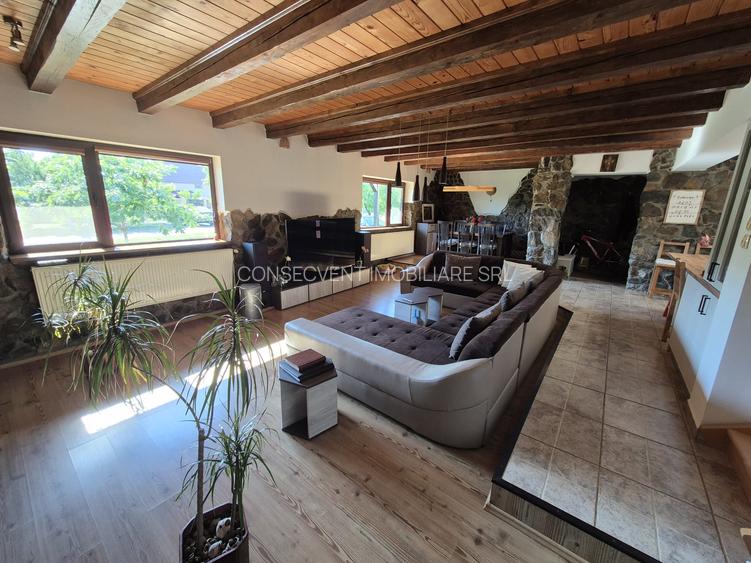 CASA 3 dormitoare, stil rustic-contemporan utilată complet, comision 0 - 2