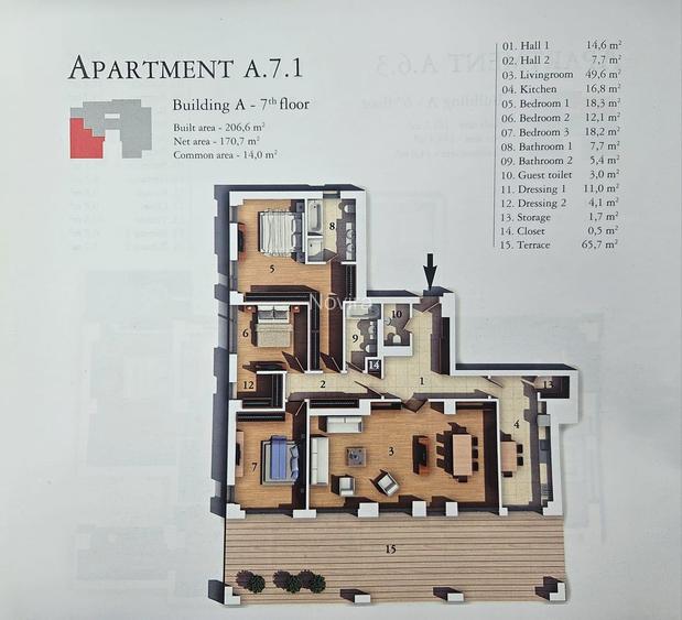 Penthouse 4 Camere - Victoriei | 2 Locuri de Parcare | Pretabil firma - 2