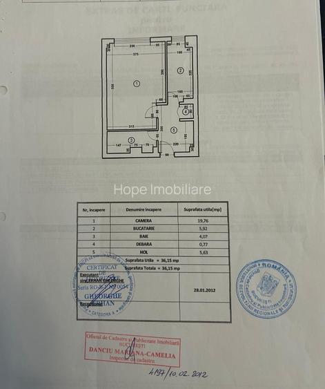 Metrou Costin Georgian - Garsoniera decomandata , 36mp - 3