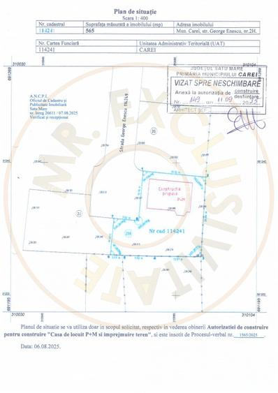 Casa in constructie P+M, Teren 565 mp - Str. George Enescu - Carei - 5
