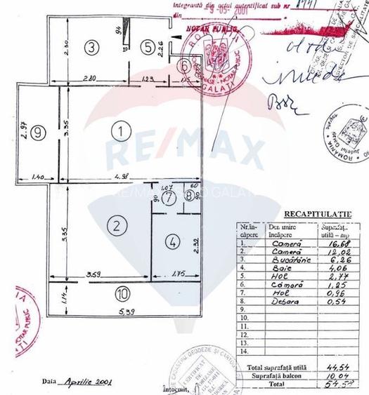 Apartament de vanzare 2 camere / 2 balcoane - Tiglina1, Galati - 7