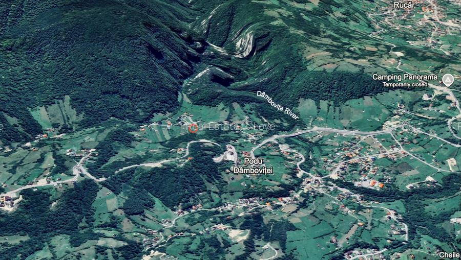 Teren panoramic insorit, utilitati, panta mica si padure, turism sau vacanta - 13