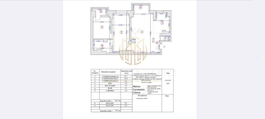 3 Camere Decomandat, 70mp | Bd. Al. Obregia - Bloc Reabilitat - 10