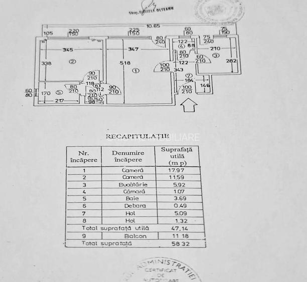 Apartament cu 2 camere, Domenii, etaj 5, reabilitat, metrou 1Mai - 10
