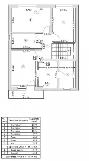 Casa 5 Camere | 140mp | 0 comision| Corbeanca zona Paradisul Verde | Curte 627mp - 8