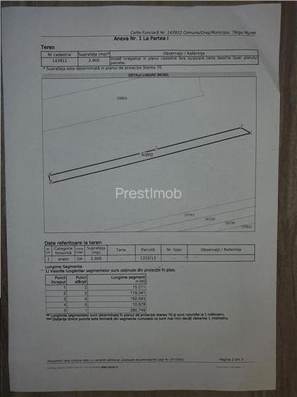 Teren  de 29 arii de vanzare pe strada Vladeasa, Targu Mures - 3