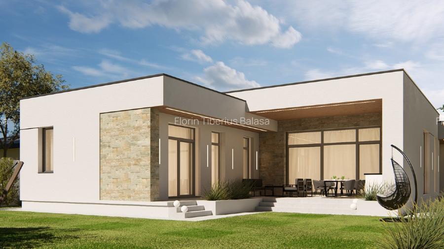 Teren 666 mp Serena Moșnița + proiect vilă modernă 223 mp | Utilități | Asfalt - 6