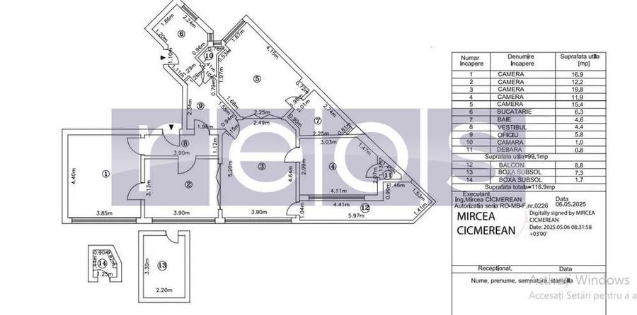 VANZARE APARTAMENT 5 CAMERE | 116MP | BLV LASCAR CATARGIU | - 1