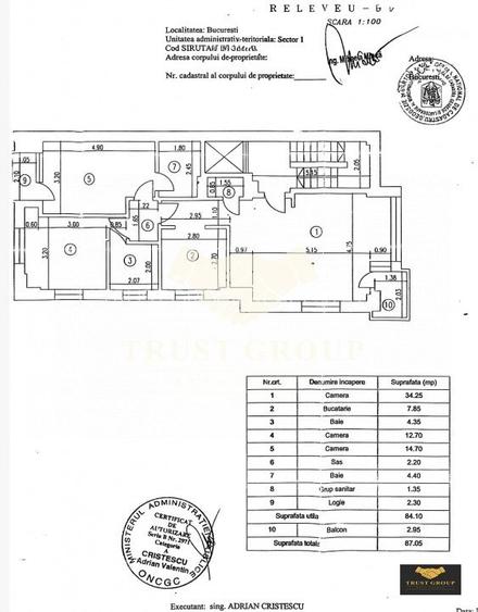 Apartament 3 camere - Primaverii | Imobil 2002 | Loc de parcare - 16