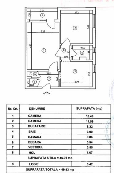 Favorit Drumul Taberei 2 camere decomandat 50mp, mobilat, utilat modern, etaj  2 - 9