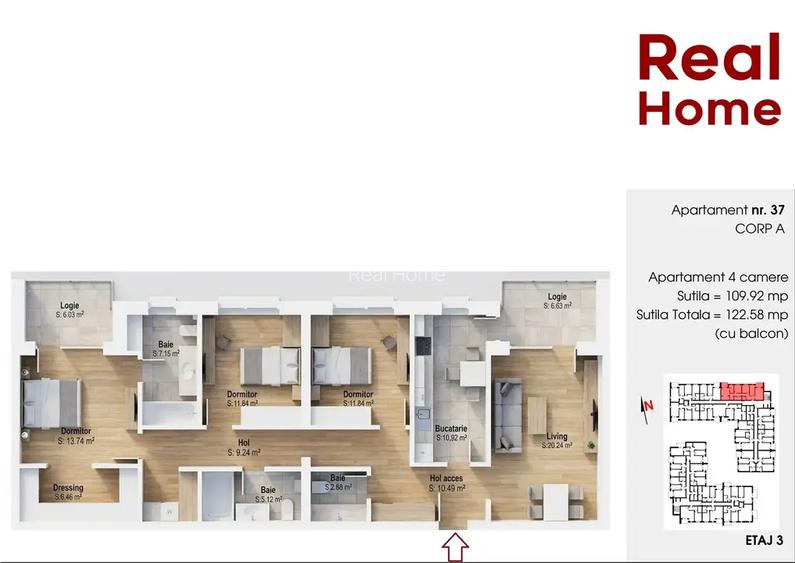 4 camere | 1 Decembrie 1918 |15 min metrou | 3 bai | premium | - 2