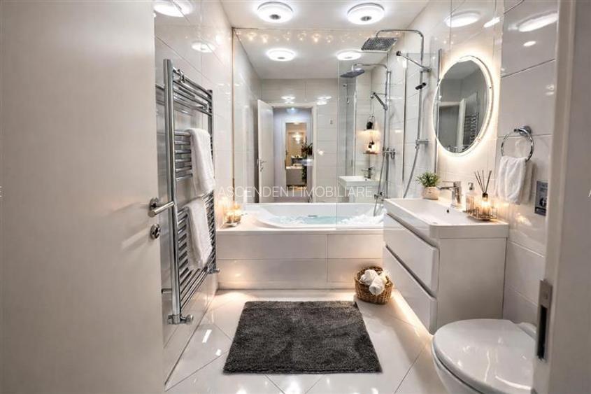 Eleganta garsoniera, decomandata, mobilata, terasa, boxa, parcare, Avantgarden, - 4