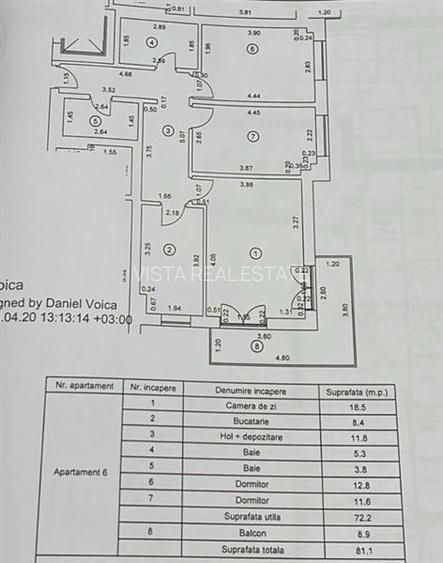Apartament 3 camere, 2 bai, Avantgarden Faza IV , Brasov - 12