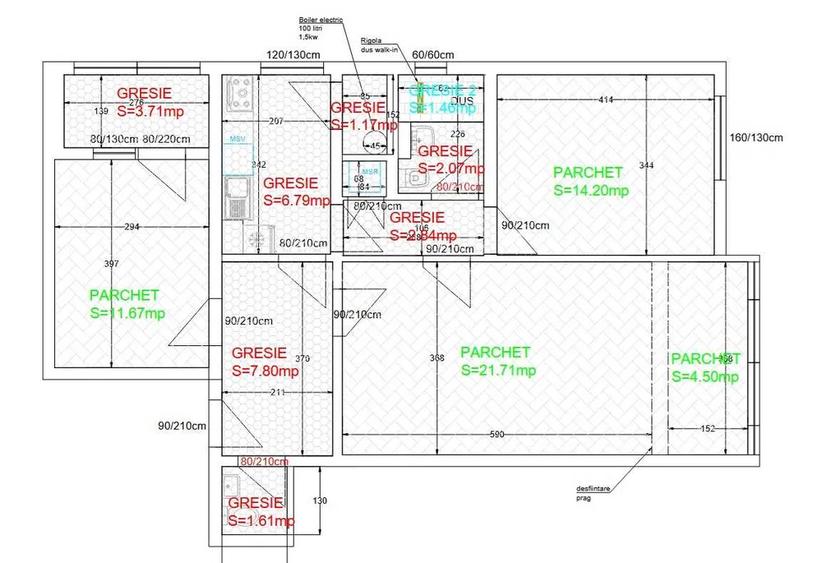 Ion Mihalache | 3 Camere | Decomandat  | Balcon | Metrou 10min | 2 Bai - 7