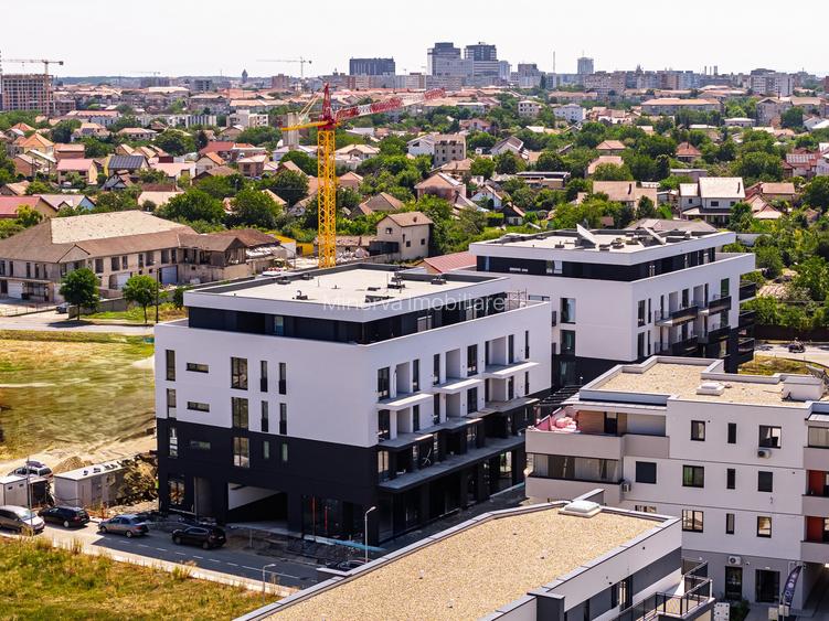Apartament mobilat si utilat, terasa 12,80 mp, parcare subterana | Comision 0 - 24
