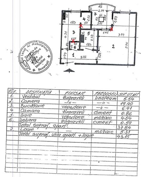 Garsoniera spațioasa ~ Etaj 2/4 ~  str. Stefan Burileanu - 1