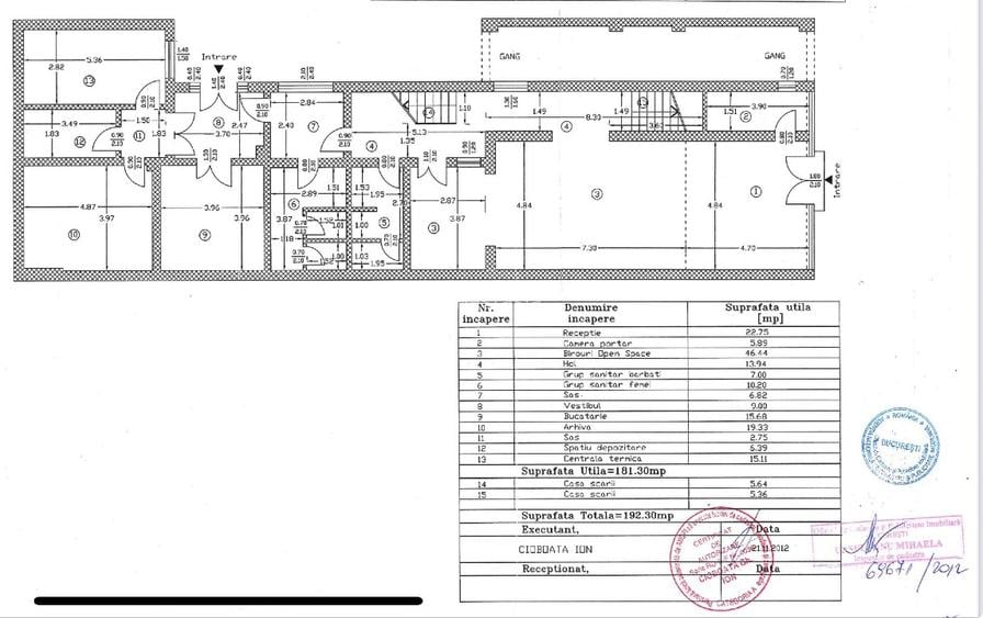 Spatiu Comercial. P+2. 466 mp. Proprietar. 0% Comision. 5000 EURO NEGOCIABIL. - 2