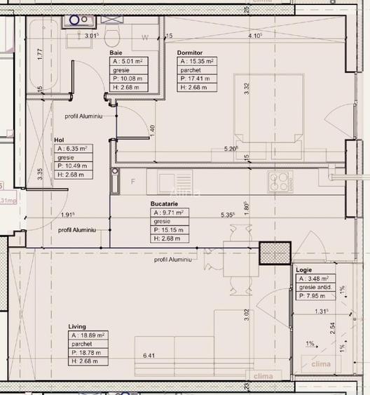 Apartament 2 camere Nord One Botanic - 3