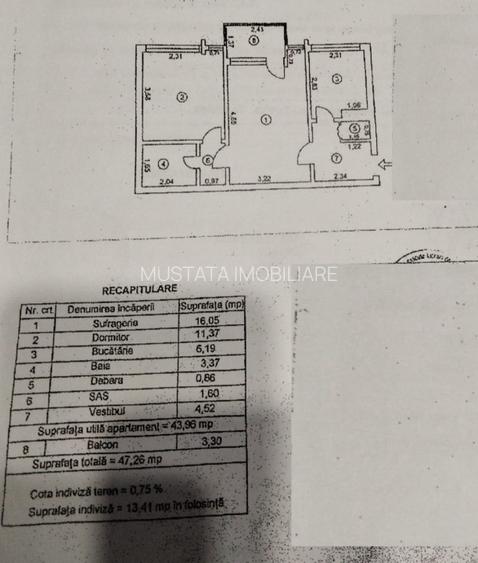 Apartament 2 camere Garii, confort 1, mobilat. - 9